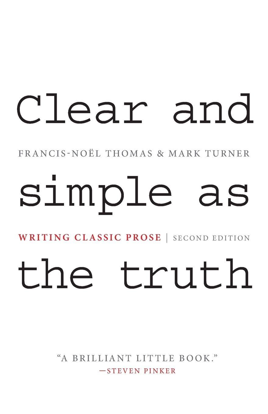 Clear and Simple as the Truth (Thomas - pbk)