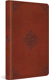 ESV Large Print Value Thinline Bible (TruTone, tan, Ornament Design)