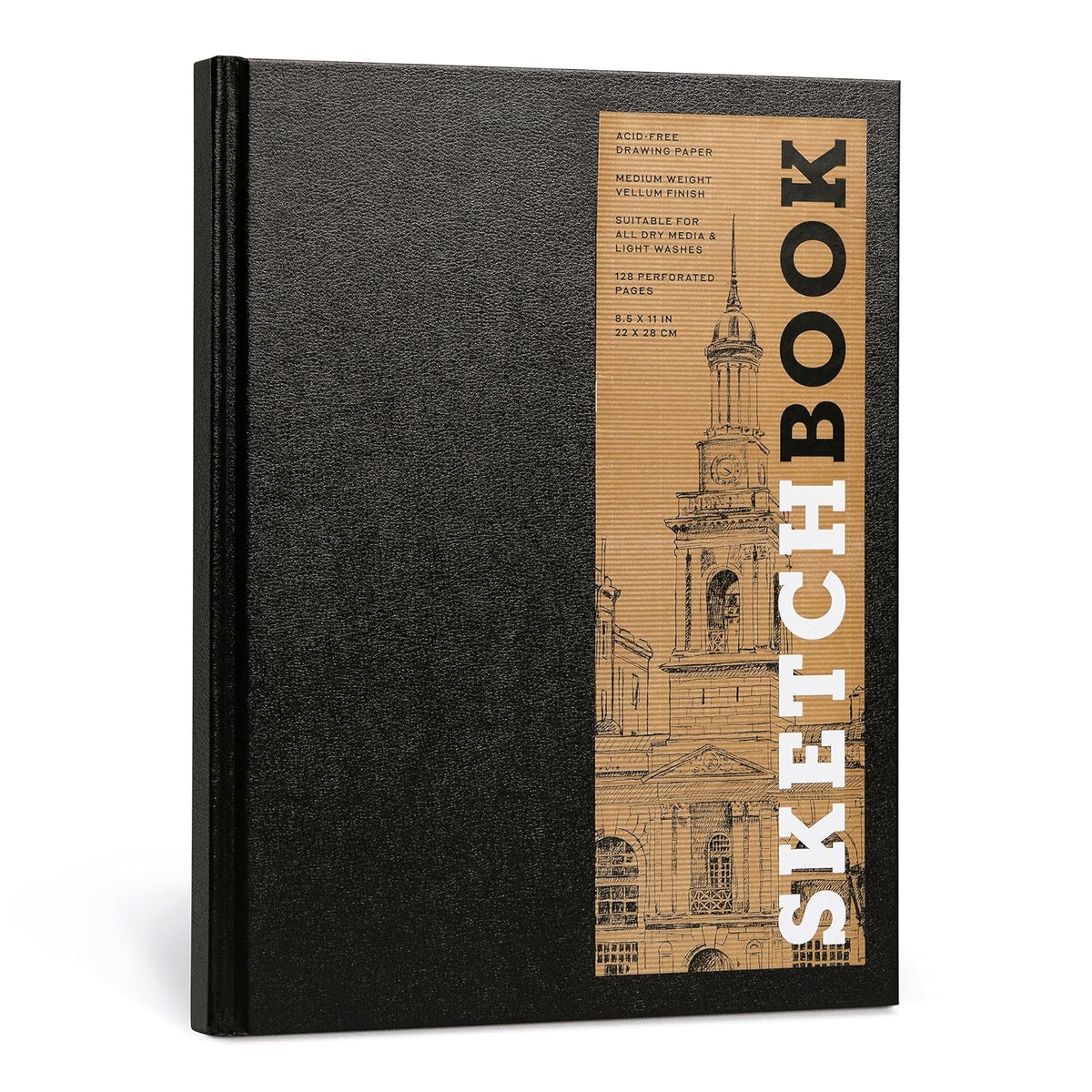 Sketchbook 8.5 x 11" Black Hardcover (Union Sqr)