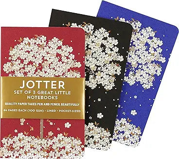Jotter: 3 Falling Blossoms Notebooks