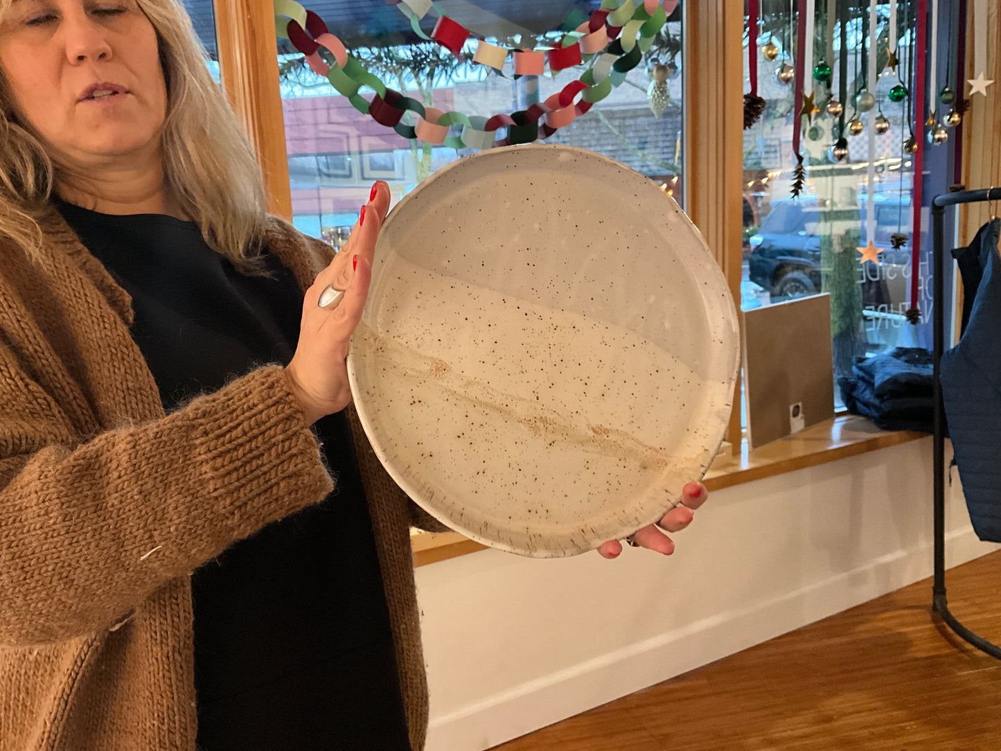 First Street Studio Yellow and speckle tray Pierian.