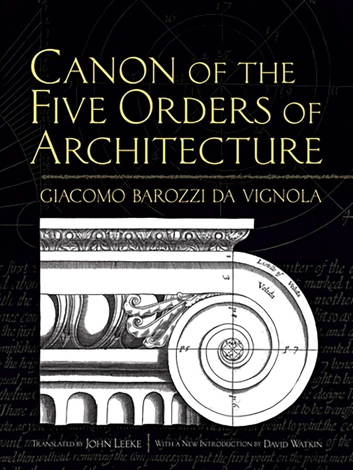 Canon of the Five Orders of Architecture (da Vignola - paperback)