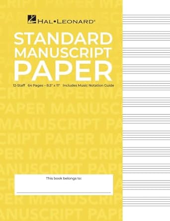 Manuscript Paper/Standard Staff Paper