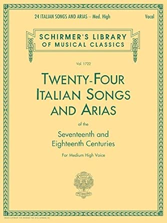 24 Italian Songs & Arias (Schirmer - paperback)