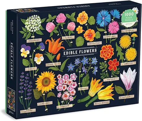 Edible Flowers Jigsaw Puzzle (Galison)