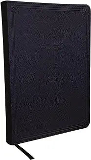 KJV Thinline Bible (Large Print, Black, Leatherette)