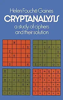 Cryptanalysis (Gaines - paperback)