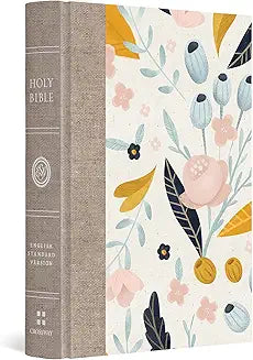 ESV Large Print Compact Bible (HC, Spring Bloom Design)