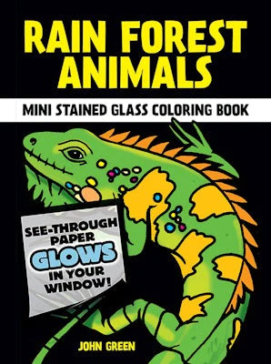 Rain Forest Animals: Stained Glass Coloring Book (Dover mini)