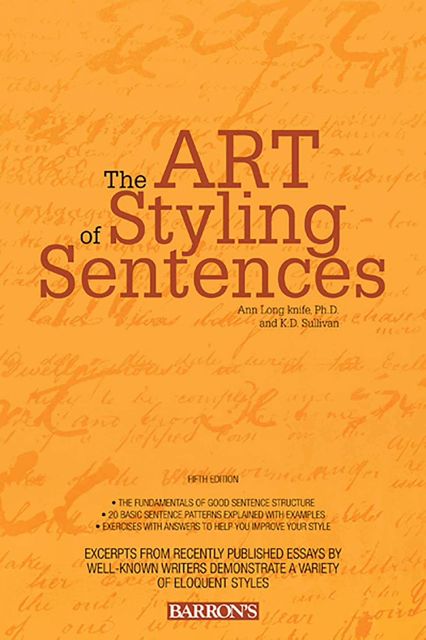Art of Styling Sentences (Longknife - paperback) >Out of Print<