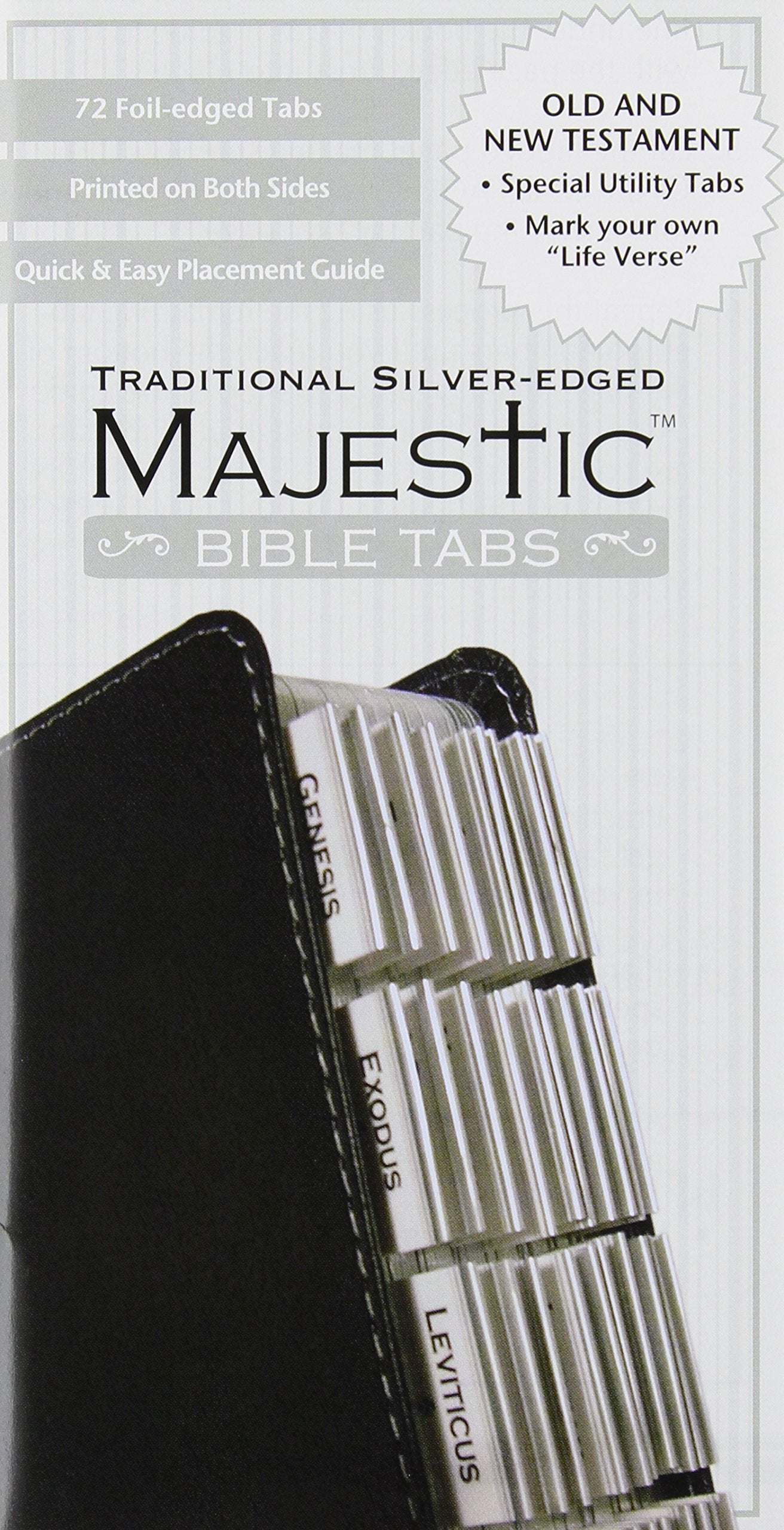 Majestic Traditional Silver-Edged Bible Tabs