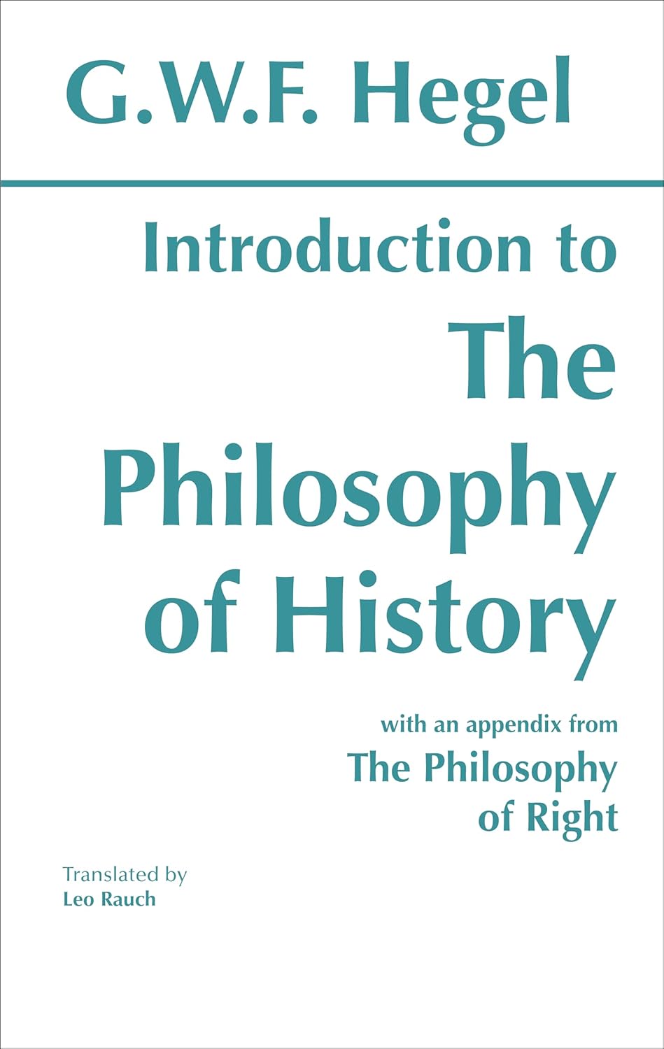USED Introduction to the Philosophy of History (Hegel)