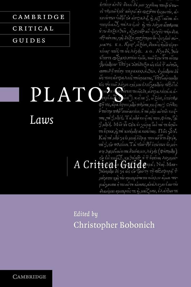 Plato's 'Laws': A Critical Guide (Bobonich - paperback)