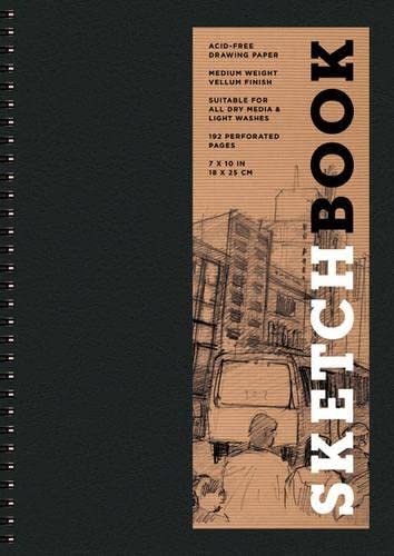 Sketchbook 7 x 10" Black Spiral Hardcover (Union Sqr)