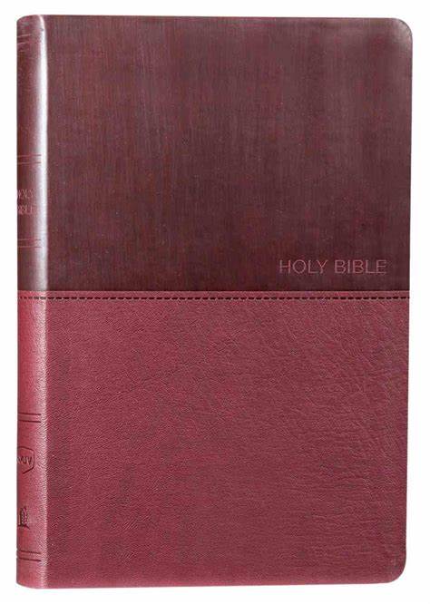 NKJV Thinline Bible (Burgundy, Large Print, Leatherette)