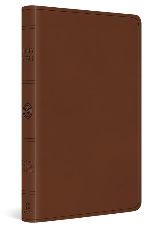 ESV Large Print Value Thinline Bible (Camel brown, leatherette)