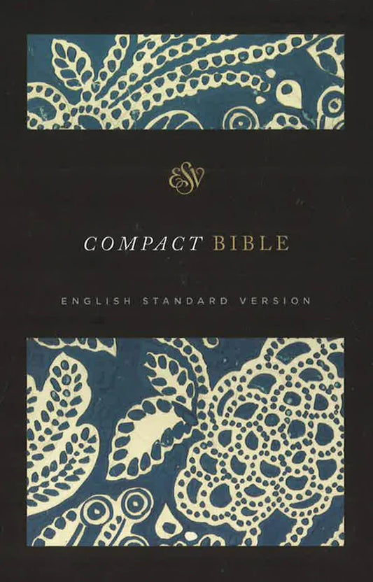 ESV Compact Bible (Cloth over Board, Blue Floral)