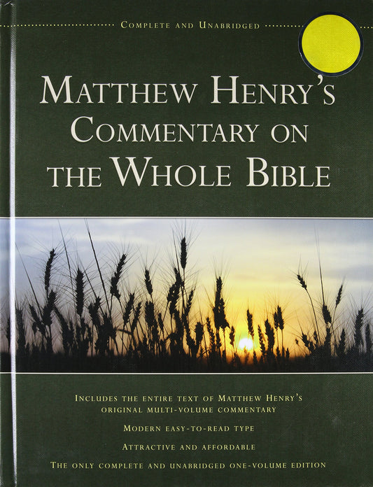Commentary on the Whole Bible (Henry - 1 Vol.)
