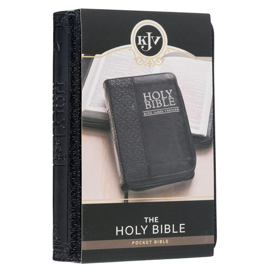 KJV Mini Pocket Edition: Zippered, Black (leatherette)